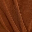 Robe droite 3/4 sans manches col v marron femme
