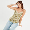 Caraco bretelles fines blanc femme