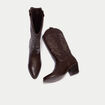 Bottes esprit western marron femme