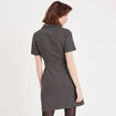 Robe droite zippée noir femme