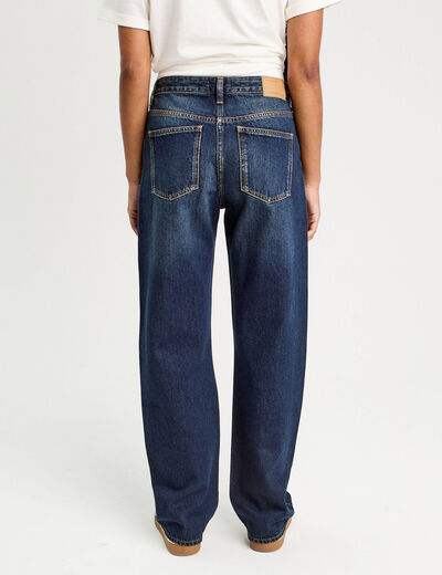 Jeans droit 5 poches denim stone femme