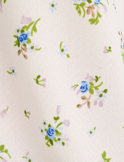 Chemise manches volants blanc femme
