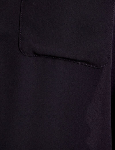 Chemise manches longues noir femme