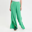 Pantalon large taille standard vert femme