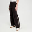 Pantalon large style jogging noir femme