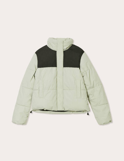 Doudoune vert pastel femme