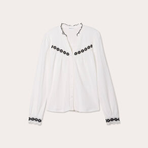 blouse manches longues ecru femme Blouse manches longues ecru femme