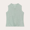 Blouse sans manches vert olive femme