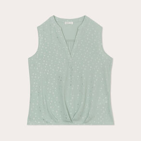 blouse sans manches vert olive femme Blouse sans manches vert olive femme