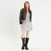Pull col montant gris foncé femme