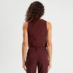 Veston sans manches prune femme