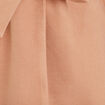 Manteau droit ceinturé camel femme