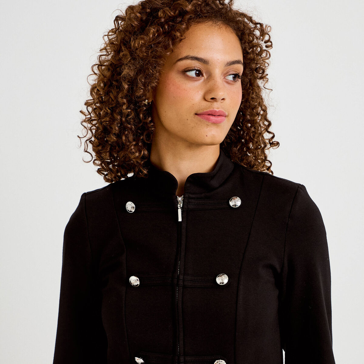 Veste officier noir femme