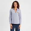Blouse manches longues bleu femme