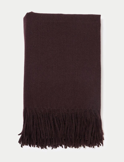&Eacute;charpe chin&eacute;e marron fonc&eacute; femme