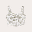 Bustier en jean multicolore femme