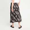 Jupe longue évasée noir femme
