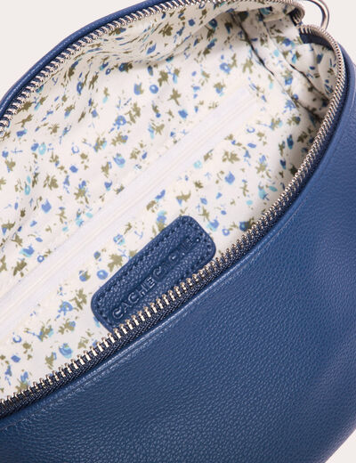Sac banane en bandoulière bleu marine femme
