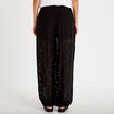Pantalon bouffant taille standard noir femme