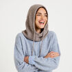 Cagoule taupe femme