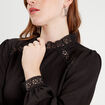 Blouse manches longues noir femme