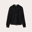 Blouse manches longues noir femme
