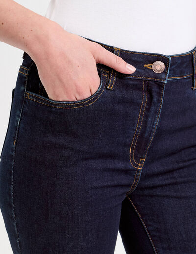 Jeans slim 5 poches denim brut femme