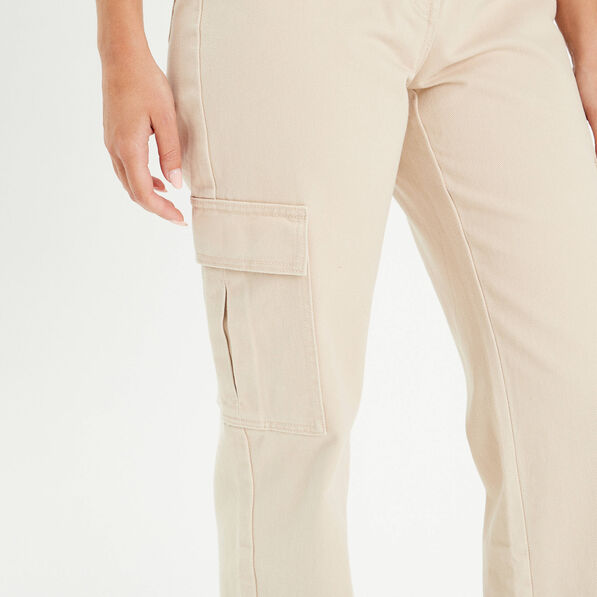pantalon large poches cargo ecru femme Pantalon large poches cargo ecru femme