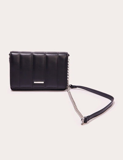 Sac matelassé avec chaîne noir femme