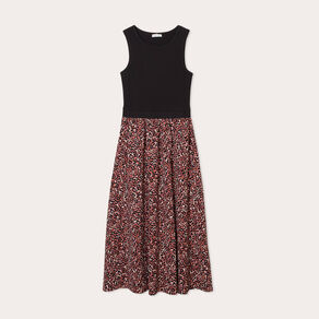 robe longue effet 2 en1 rouge femme Robe longue effet 2-en1 rouge femme