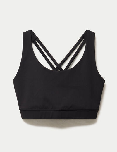 Brassi&egrave;re de sport activewear noir femme