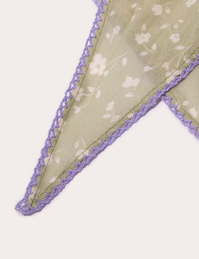 Foulard vert clair femme