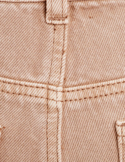 Jeans mom taille haute sable femme