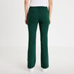 Pantalon bootcut &agrave; pont vert fonc&eacute; femme