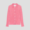 Chemisier manches longues blanc femme