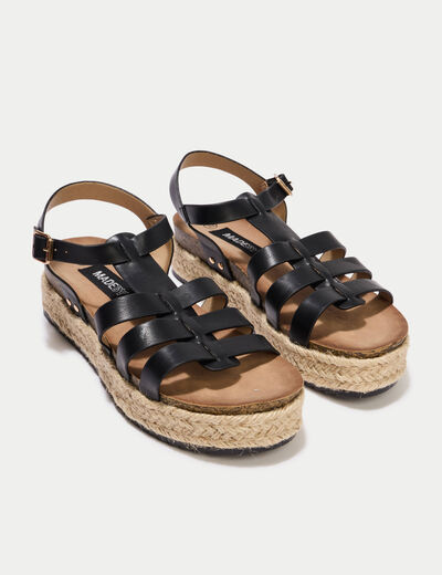 Sandales noir femme