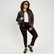 Jeans slim push-up denim noir femme