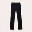 Jean droit regular taille standard denim noir femme