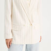 Veste blazer manches longues blanc femme