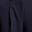 Pantalon large à pinces bleu marine femme