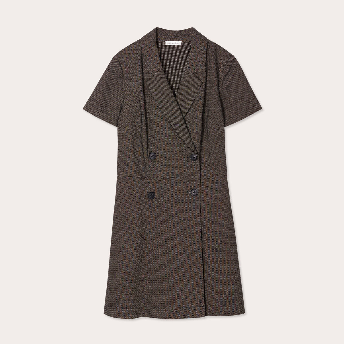 Robe portefeuille gris femme
