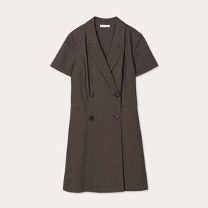 Robe portefeuille gris femme