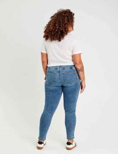 Jeans skinny push-up denim bleach femme