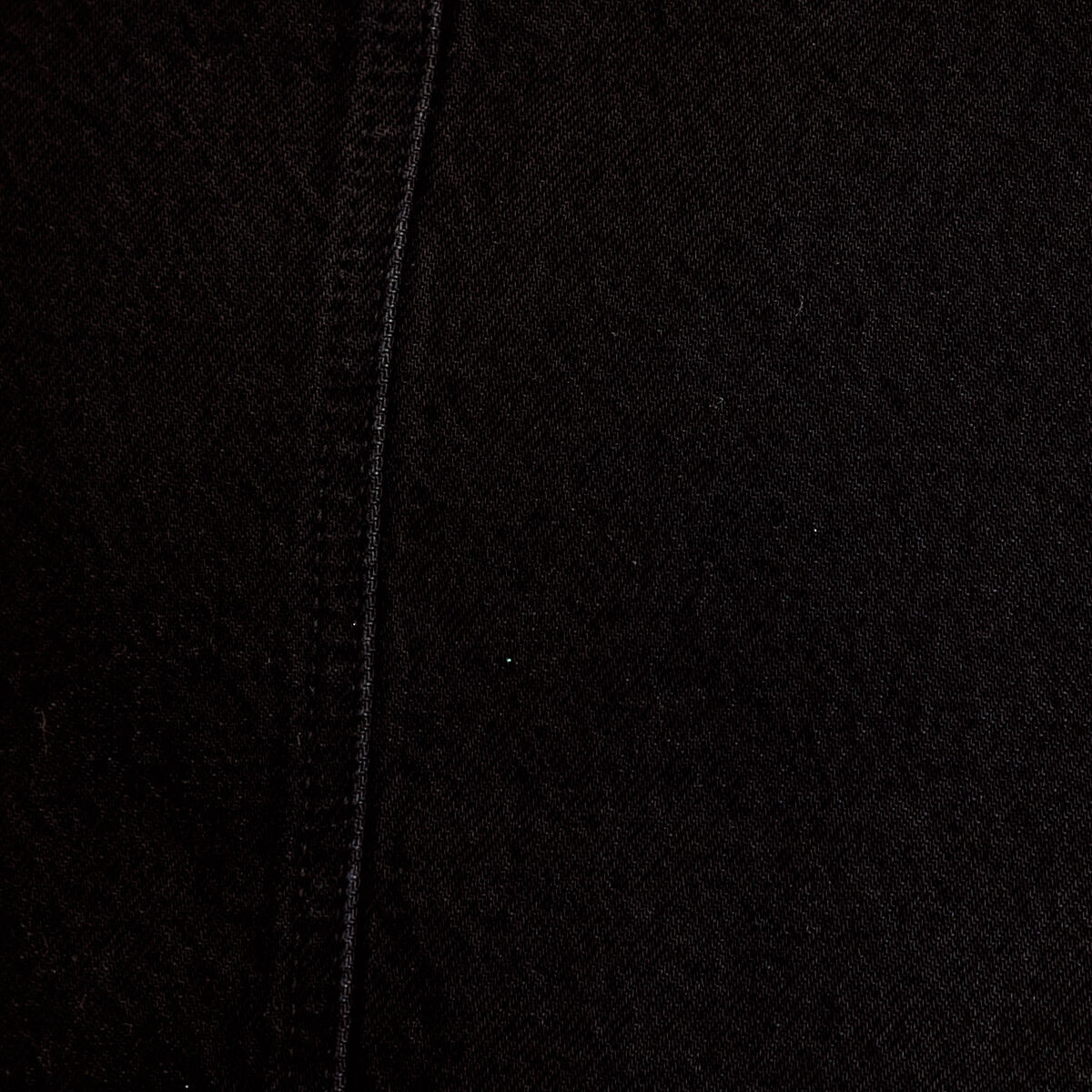 Jupe-short trap&egrave;ze en jean denim noir femme