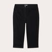 Pantacourt capri denim noir femme