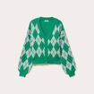 Gilet manches longues vert pastel femme