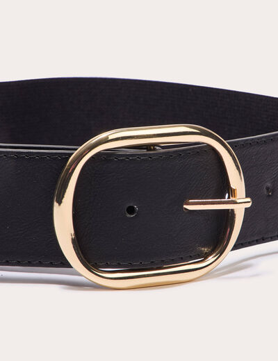Ceinture élastiquée noir femme