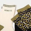 Lot de 3 paires de chaussettes vert kaki femme