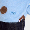 Pull manches longues bleu ciel femme