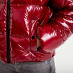 Doudoune bas resserr&eacute; manches longues rouge femme